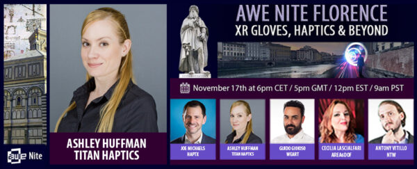 TITAN Haptics at AWE LIVE to talk haptics TITAN Haptics at AWE LIVE to talk haptics