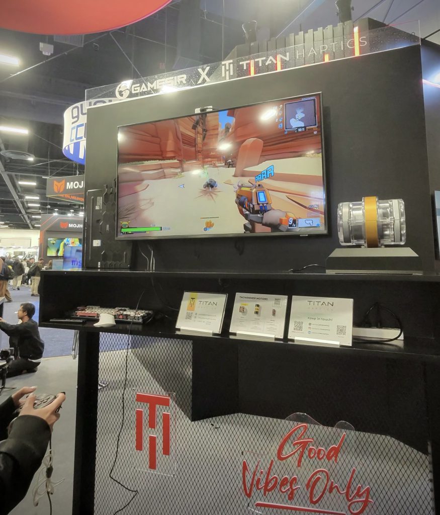 TITAN@Gamesir booth CES